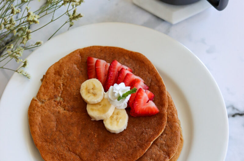 Eggless Blender Oat Pancakes