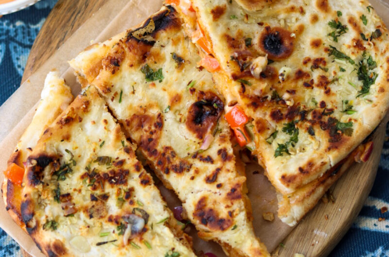 Garlic Naan Grilled Cheese